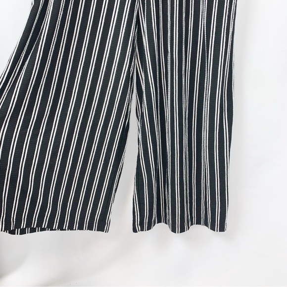 Torrid Black & White Stripe Rib Culotte Jumpsuit - Picture 6 of 8
